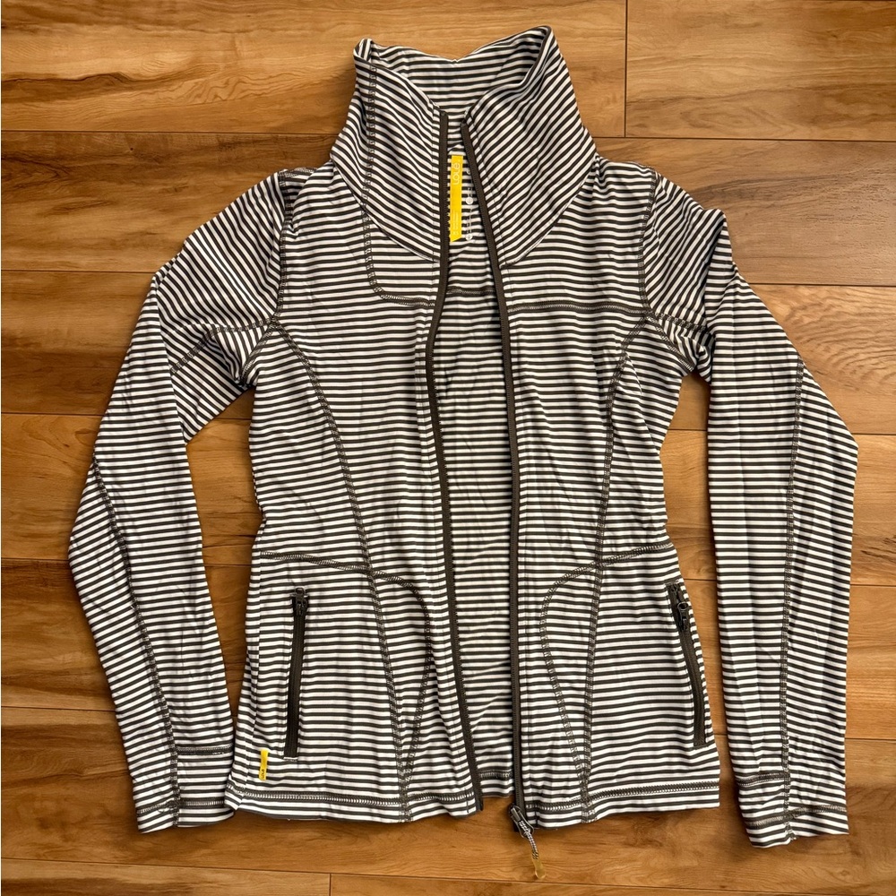 Striped Zip-Up Lolë Jacket